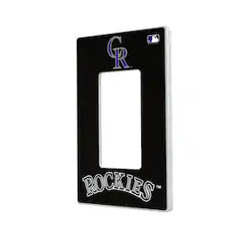 Keyscaper - Colorado Rockies Solid Single Rocker Light Switch Plate - Multicolor