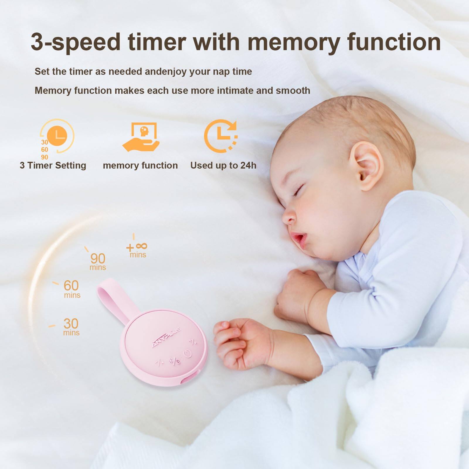 3-speed timer with memory function

Set the timer as needed and enjoy your nap time. Memory function makes each use more intimate and smooth.

- 3 Timer Setting: 30 mins, 60 mins, 90 mins
- Memory function
- Used up to 24h

90 mins
60 mins
30 mins
+ 8 mins