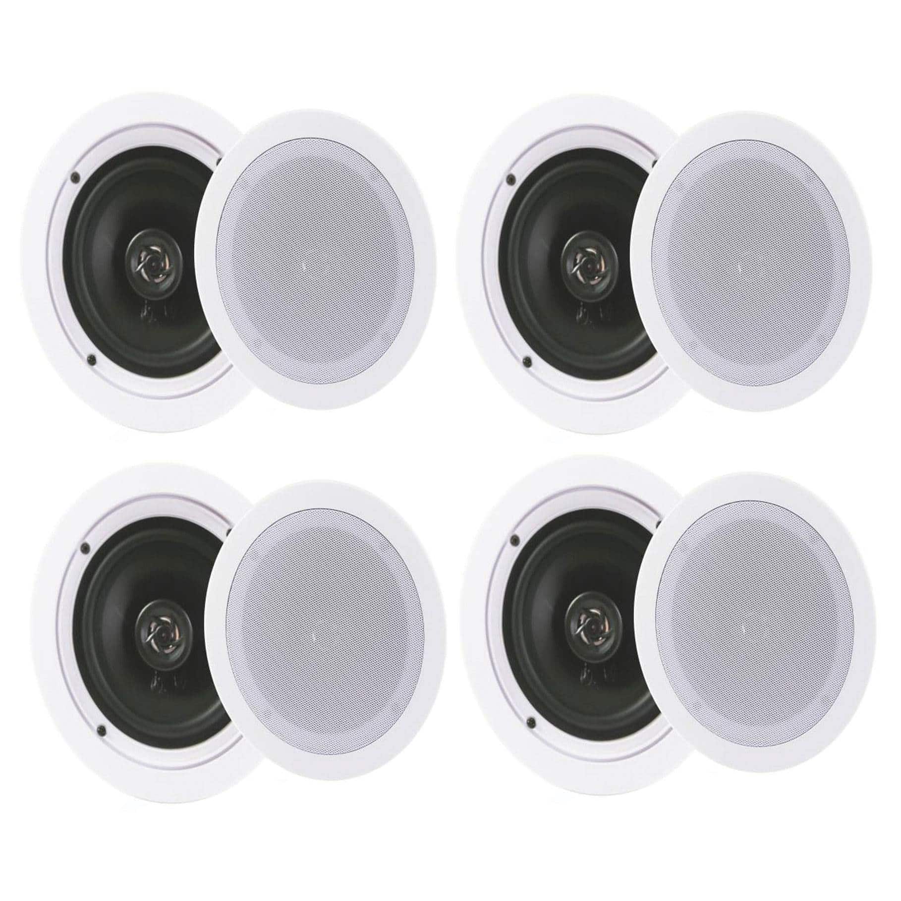 Pyle - Audio 5.25 Inch 2 Way 150W Ceiling Wall Speakers, PDIC1651RD (2 Pairs)