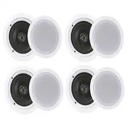 Pyle - Audio 5.25 Inch 2 Way 150W Ceiling Wall Speakers, PDIC1651RD (2 Pairs)