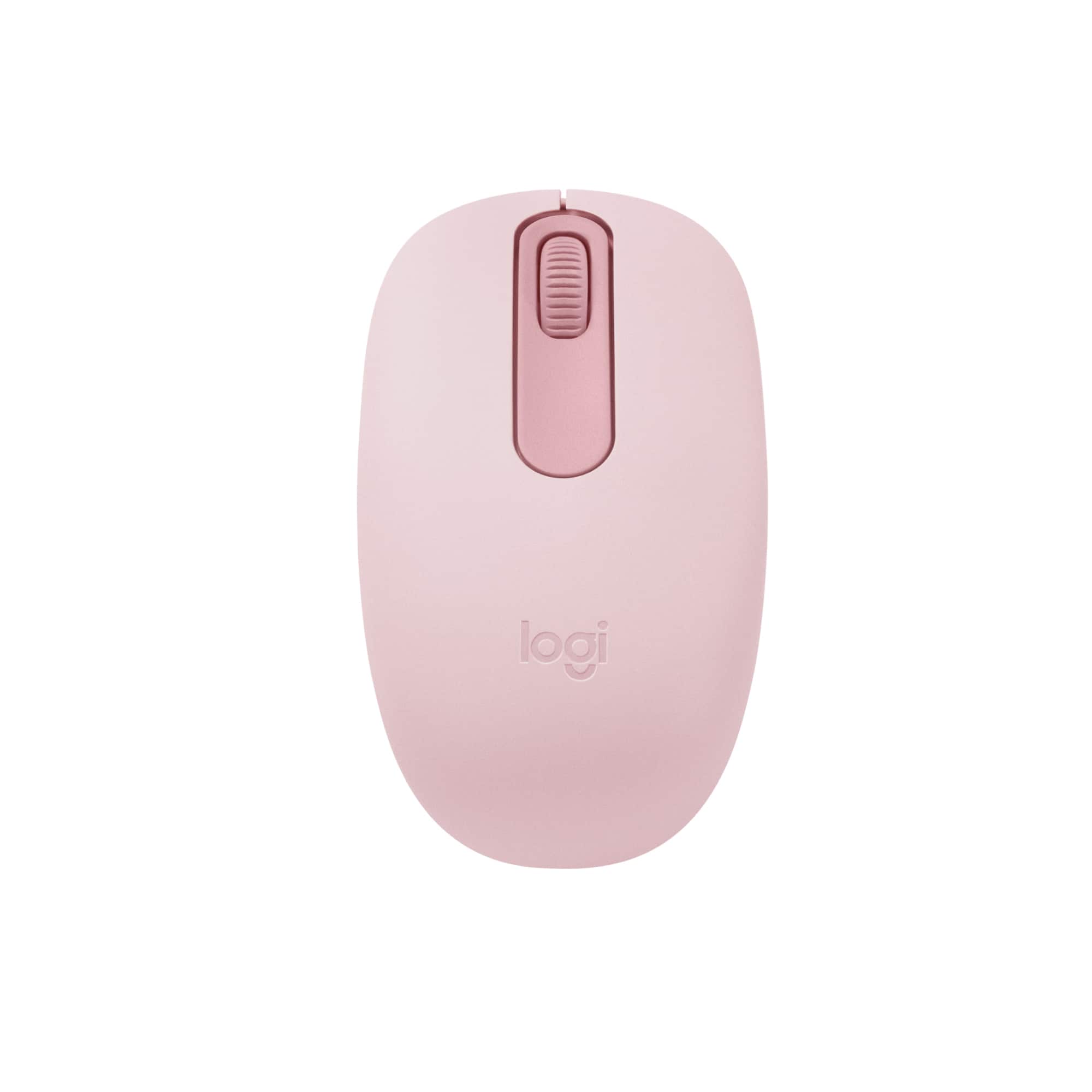 Front. Logitech - M196 Lightweight Bluetooth Wireless Optical Mouse Compact 3-Button Ambidextrous Mouse with Smooth Tracking - Rose.