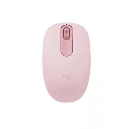 Front. Logitech - M196 Lightweight Bluetooth Wireless Optical Mouse Compact 3-Button Ambidextrous Mouse with Smooth Tracking - Rose.