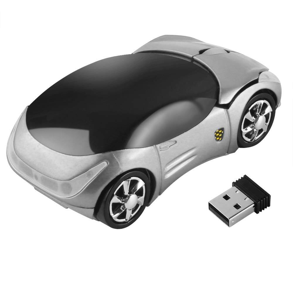 Back. PO3TICJUNKI3 - Usbkingdom 4ghz Mouse Cool 3d Sport Car Shape Optical Mice With Receiver Laptop Computer Women Small Hands - black.