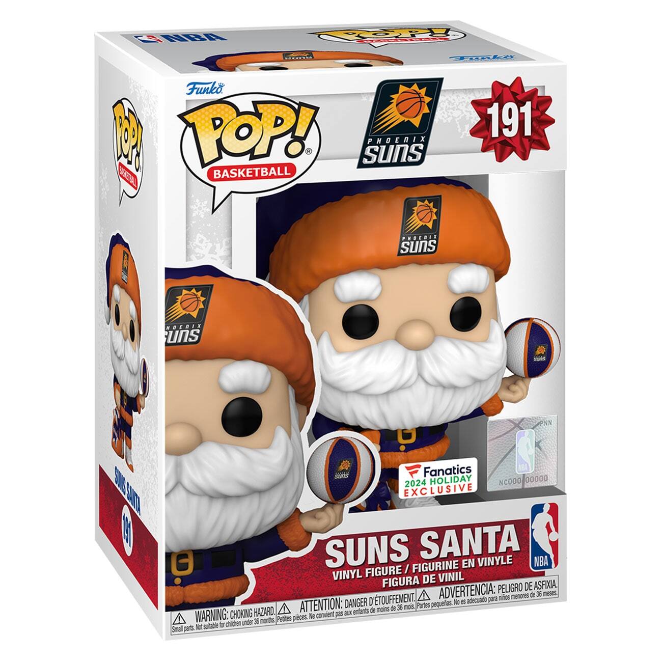Phoenix Suns Santa Funko Pop! 2024 Exclusive Vinyl Figure - Multicolor