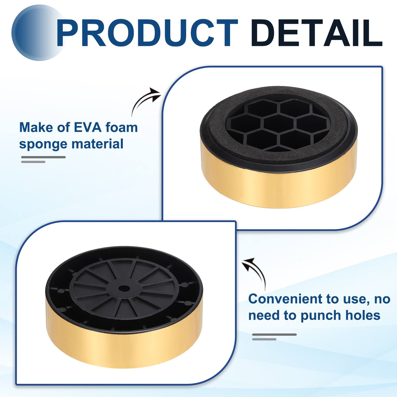 PRODUCT DETAIL

- Make of EVA foam sponge material
- Convenient to use, no need to punch holes