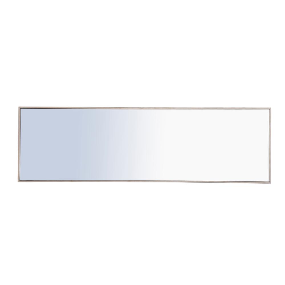 Alt View 1. Elegant Decor - Metal frame Rectangle Mirror 18 inch Silver - Silver.