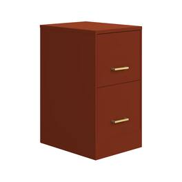 Space Solutions - 18" Deep 2 Drawer Premier Letter Width Vertical File Cabinet - Sienna