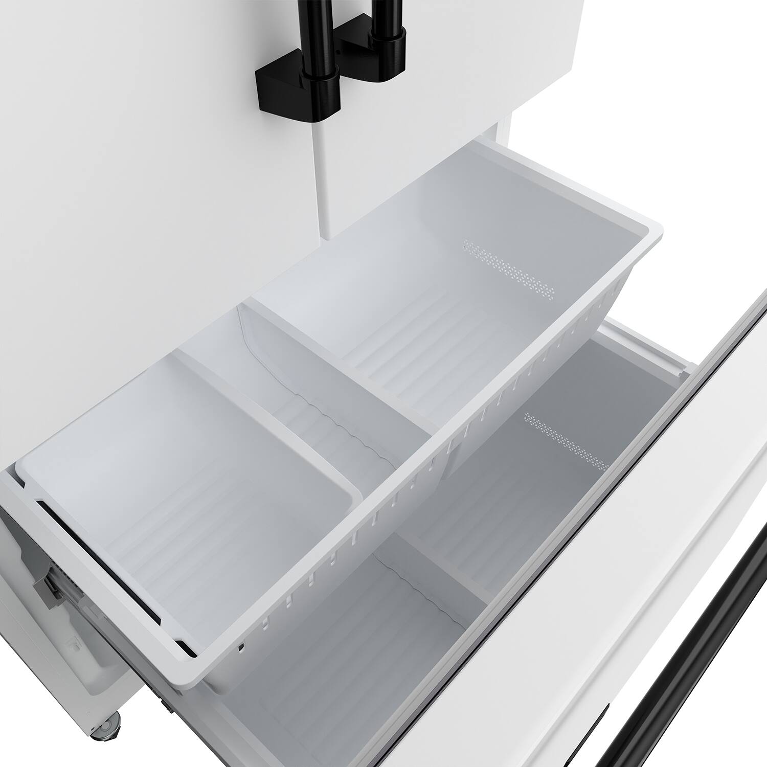 Alt View 6. Thor Kitchen - 36 in. Wide Gordon Ramsay Series by Thor Kitchen 20.3 Cu. Ft. Counter Depth Refrigerator with Black Hardware - Matte White.