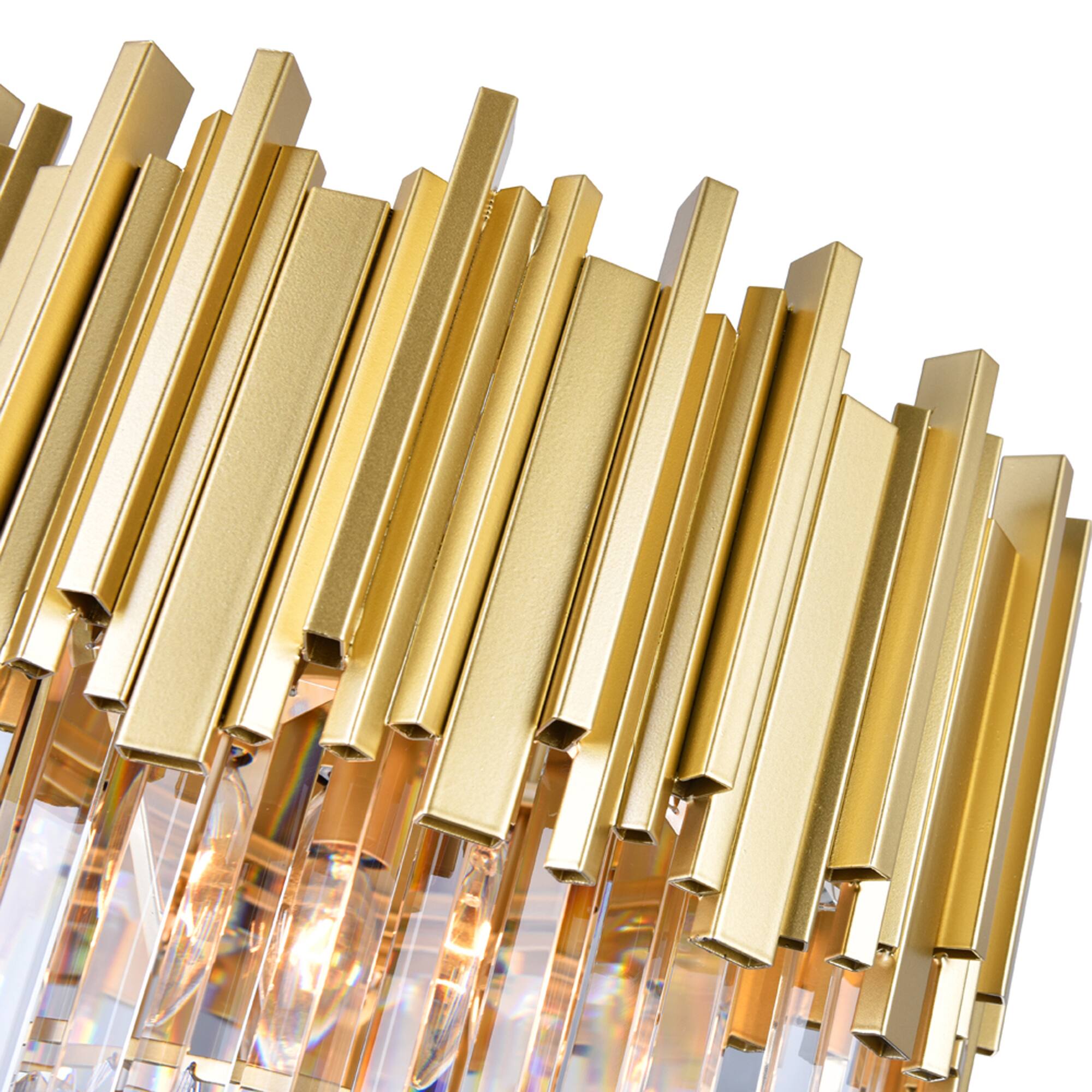 Back. CWI Lighting - Deco 4 Light Down Chandelier With Medallion Gold Finish - Medallion Gold.