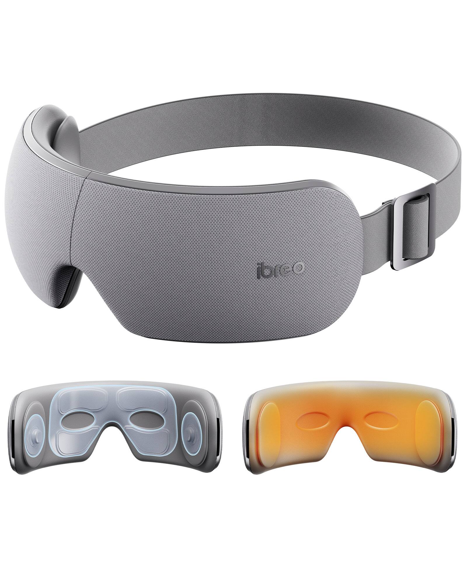Angle. iBreo - Care MG 3 Eye Massager with Heat - Gray.