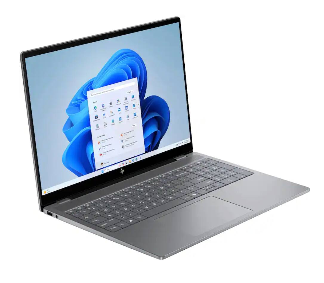 Alt View 9. HP - HP OmniBook X Laptop 16.0 2048x1280 Display (Intel Ultra 7-255H, 32GB DDR5, 2TB SSD, Win 11 Home) w/USB Hub - Meteor Silver.