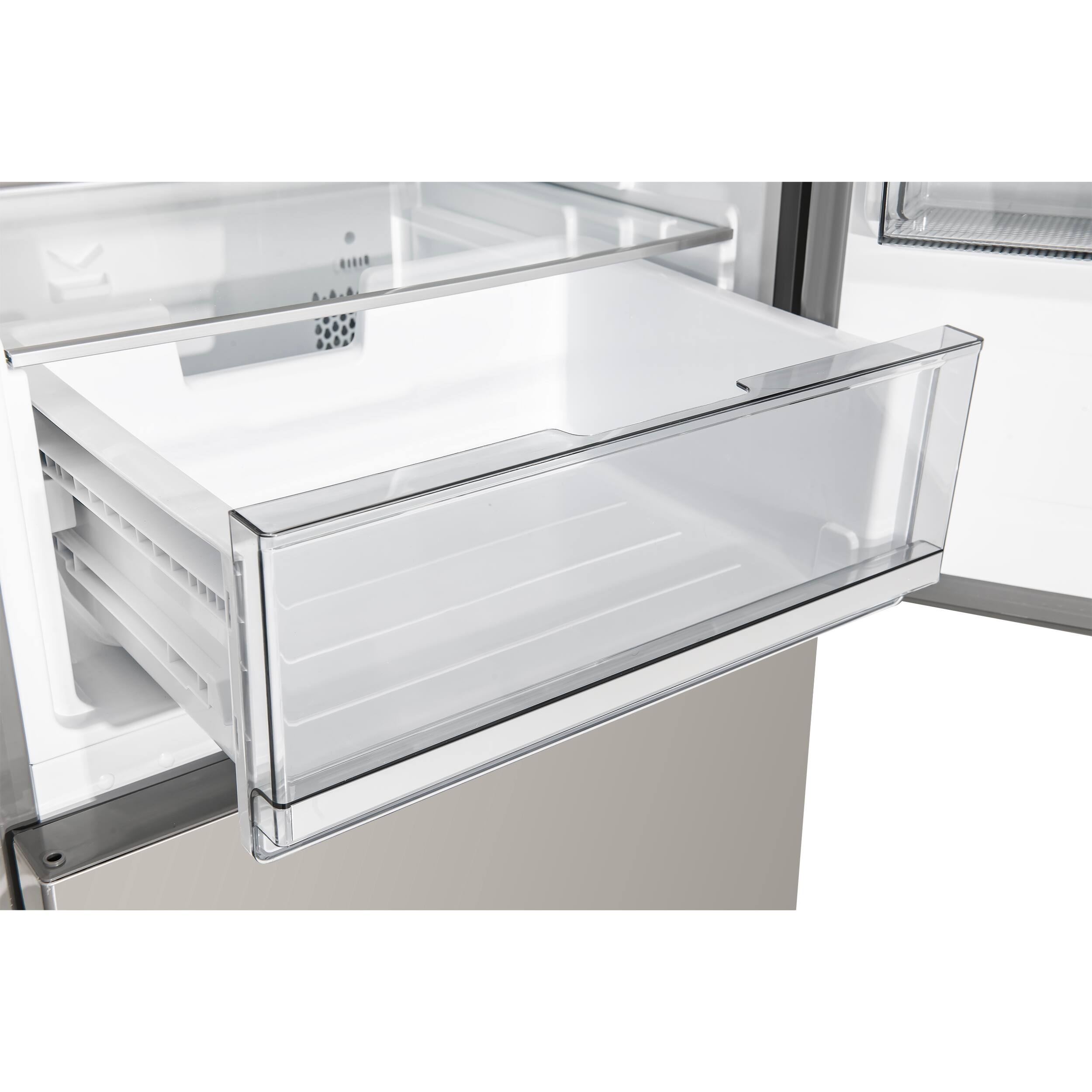 Alt View 5. Forno Appliances - Custodia 10.3 Cu. Ft. 24" Counter-Depth Bottom Freezer Refrigerator with Right-Hinge Door and Total No Frost - SS - Stainless Steel.