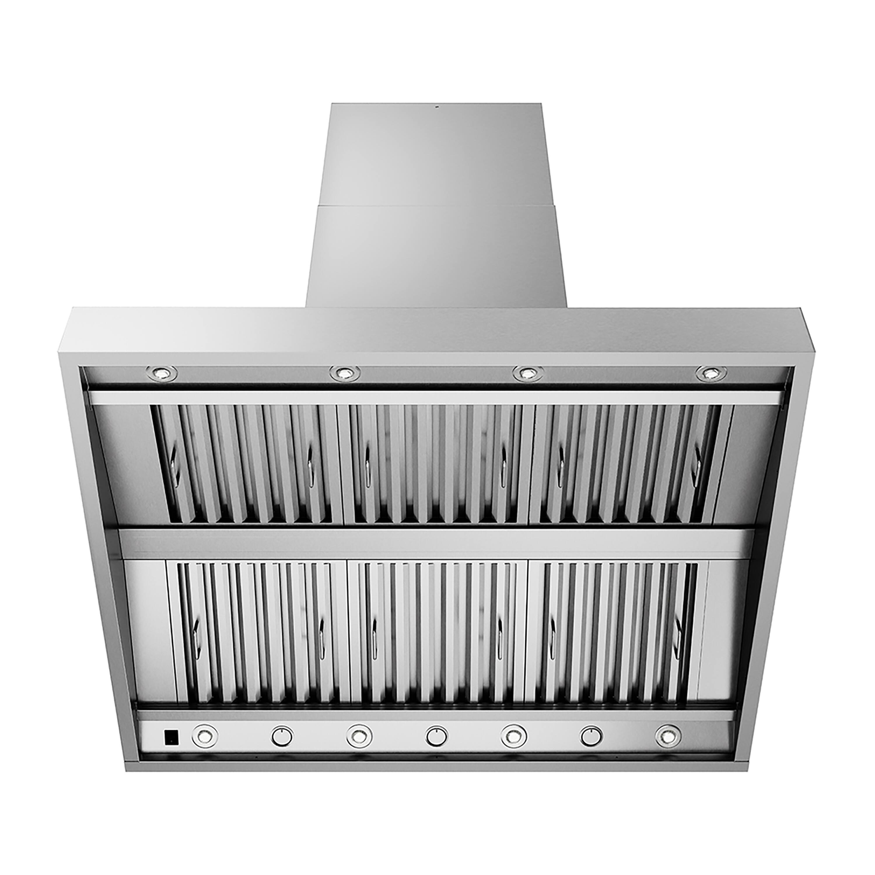 Back. ZLINE - ZLINE 48 in. Island Mount Outdoor Grill Hood (GOi2-48) - Stainless Steel.