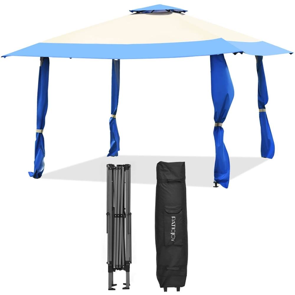 Alt View 1. Kadyn - 13ft x 13ft Blue Pop Up Outdoor Canopy, Waterproof.