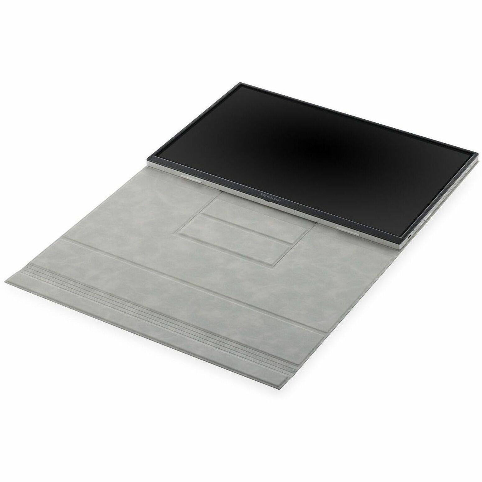 Alt View 16. ViewSonic - VG1656N 16" IPS LCD 1200P Wireless Portable Monitor (USB-C) - Black.