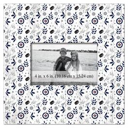 Fan Creations - Winnipeg Jets 10'' x 10'' Floral Pattern Frame - Multicolor