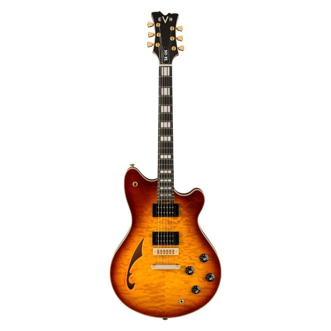 EVH - SA-126 Special QM Electric Guitar - Tobacco Burst Ebony