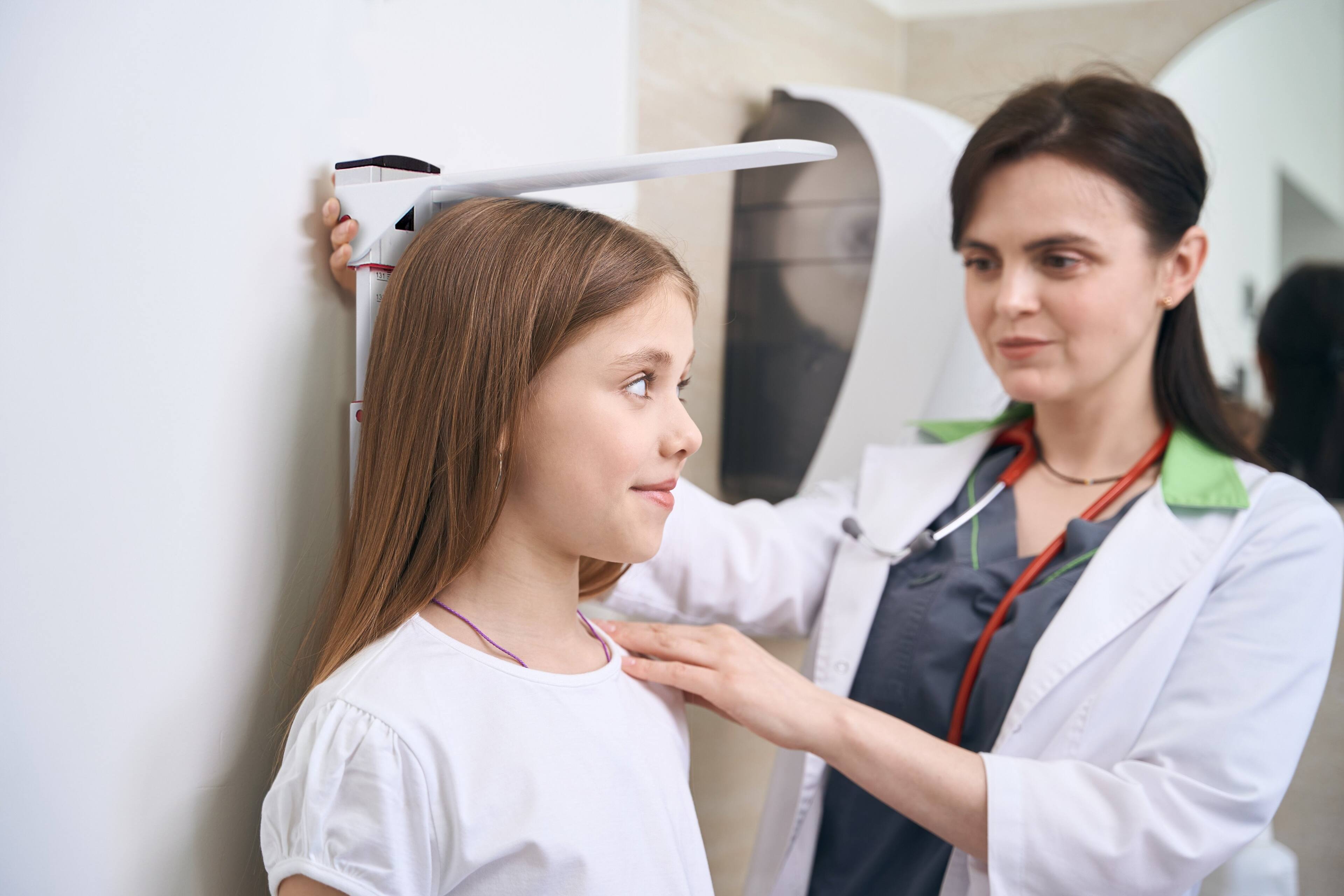 Alt View 4. Viva Comfort - Wall-Mounted Aluminum Height Measuring Rod Stadiometer for Adults and Children - White.