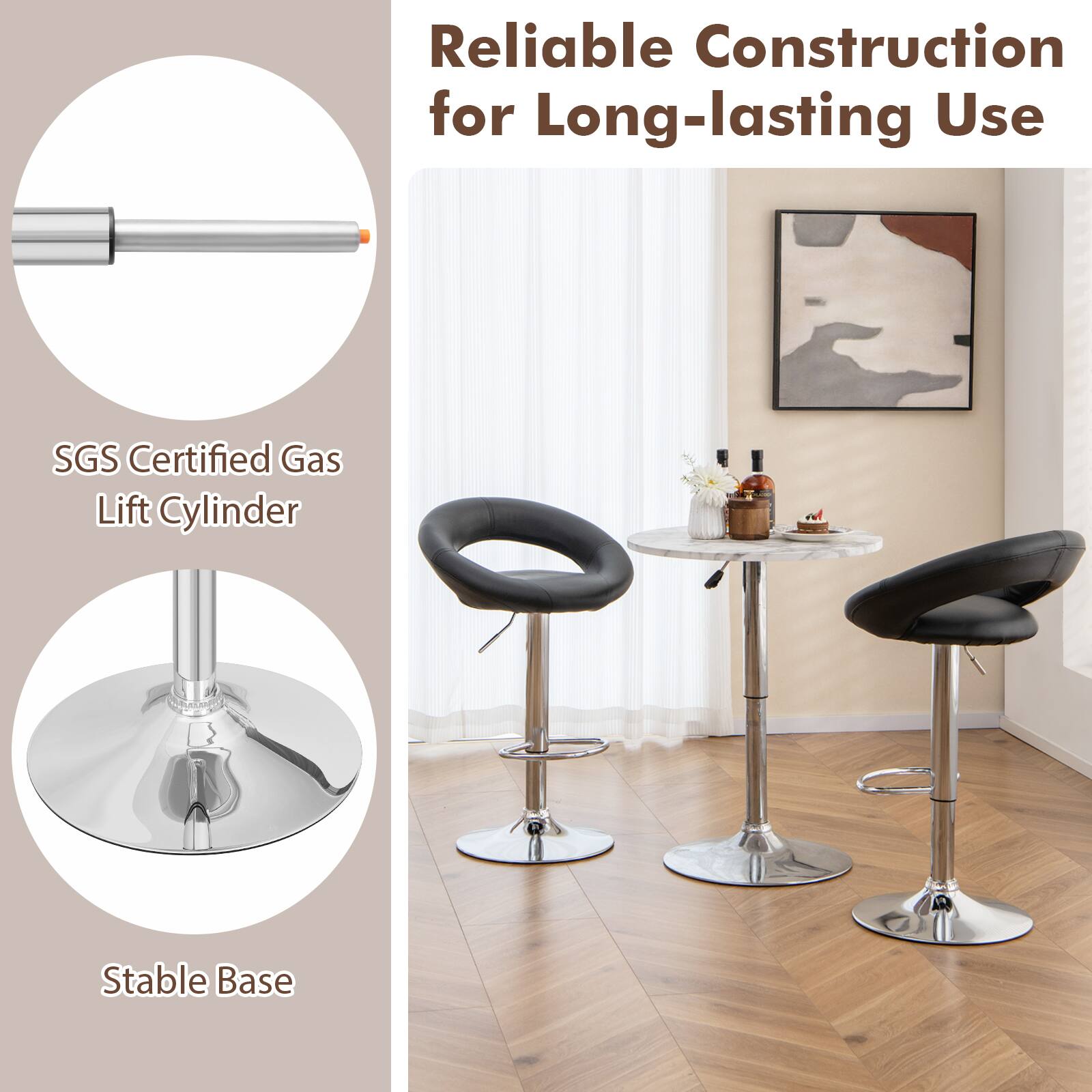Reliable Construction for Long-lasting Use
SGS Certified Gas Lift Cylinder
Stable Base