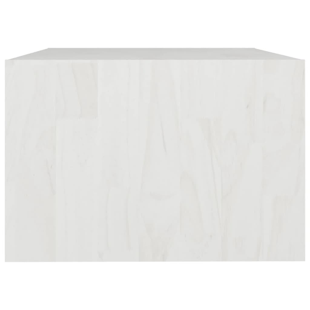 Alt View 5. Boyel Living - 19.7 x 29.5 x 13.2 in. Rectangular Coffee Table Solid Pinewood Medium Side Table in White - White.