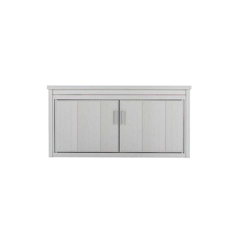 Alt View 1. New Age Pet - ECOFLEX LitterLoo Bench Litter Box Cover Antique White - Antique White.