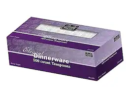 Berkley Square - Elegant Dinnerware Plastic Teaspoon, Heavy-Weight, 500/Box - White