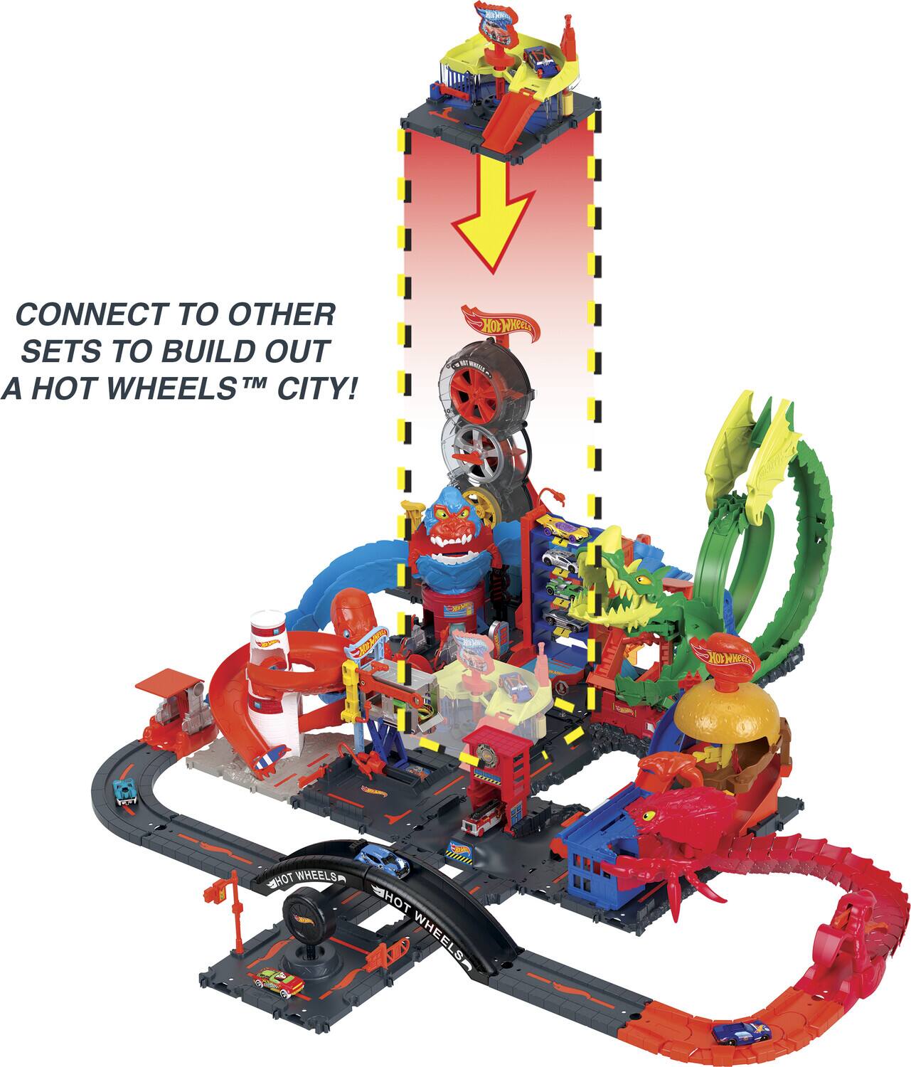 CONNECT TO OTHER SETS TO BUILD OUT A HOT WHEELS™ CITY! HOT WHEELS