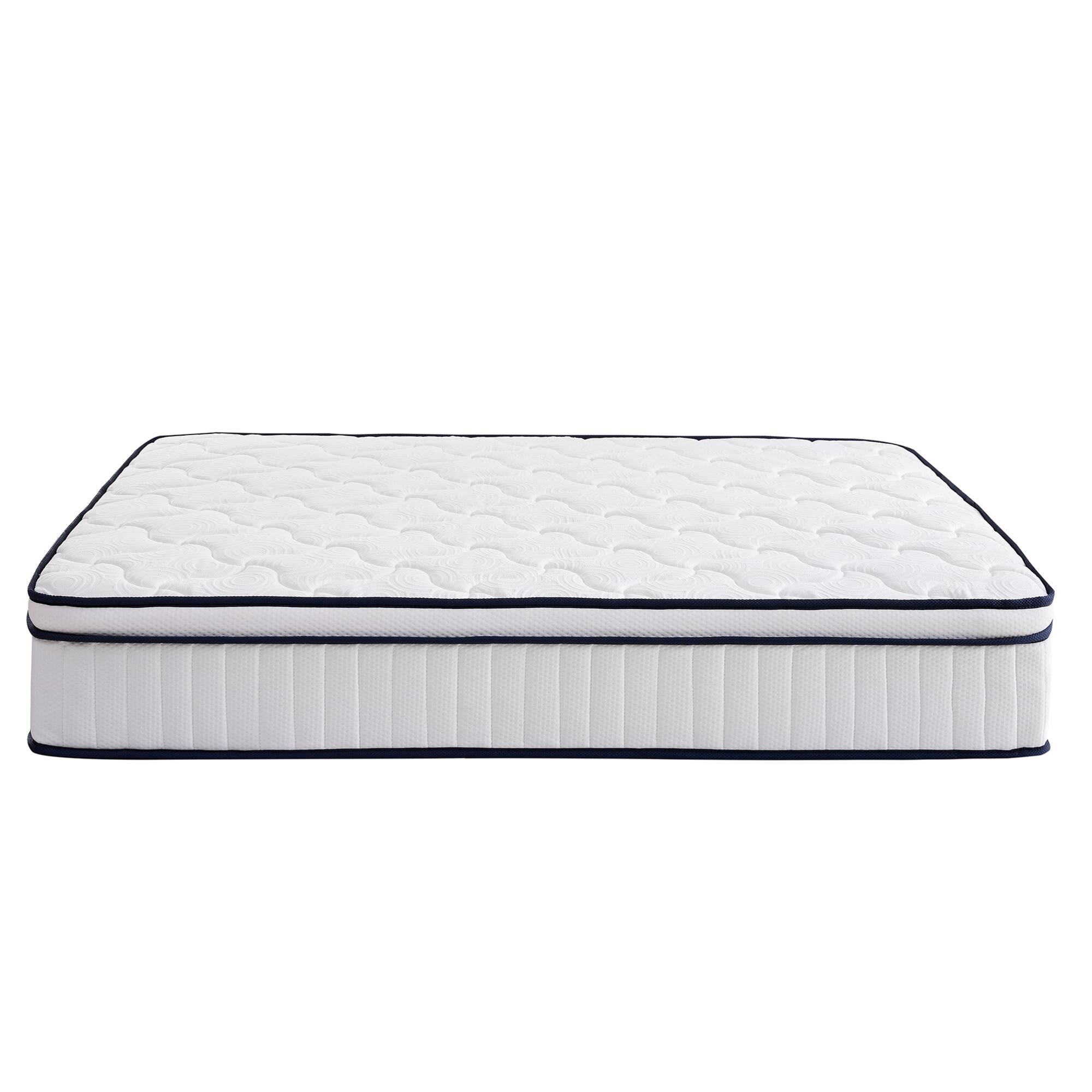Alt View 10. GOODSILO - Queen Size Medium Firm Mattress with Memory Foam and Pocket Springs for Back Pain Relief and Cooling Comfort - White.