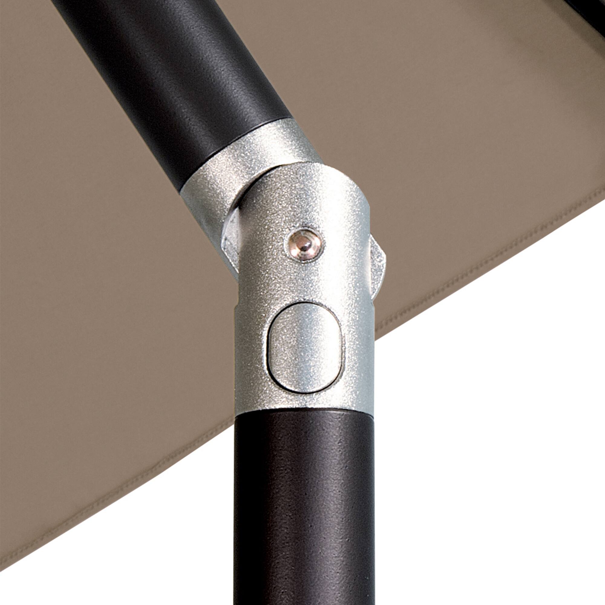 Alt View 1. Mondawe - 11' Octagon Patio Umbrella Push Button Tilt Black Frame - Spa.