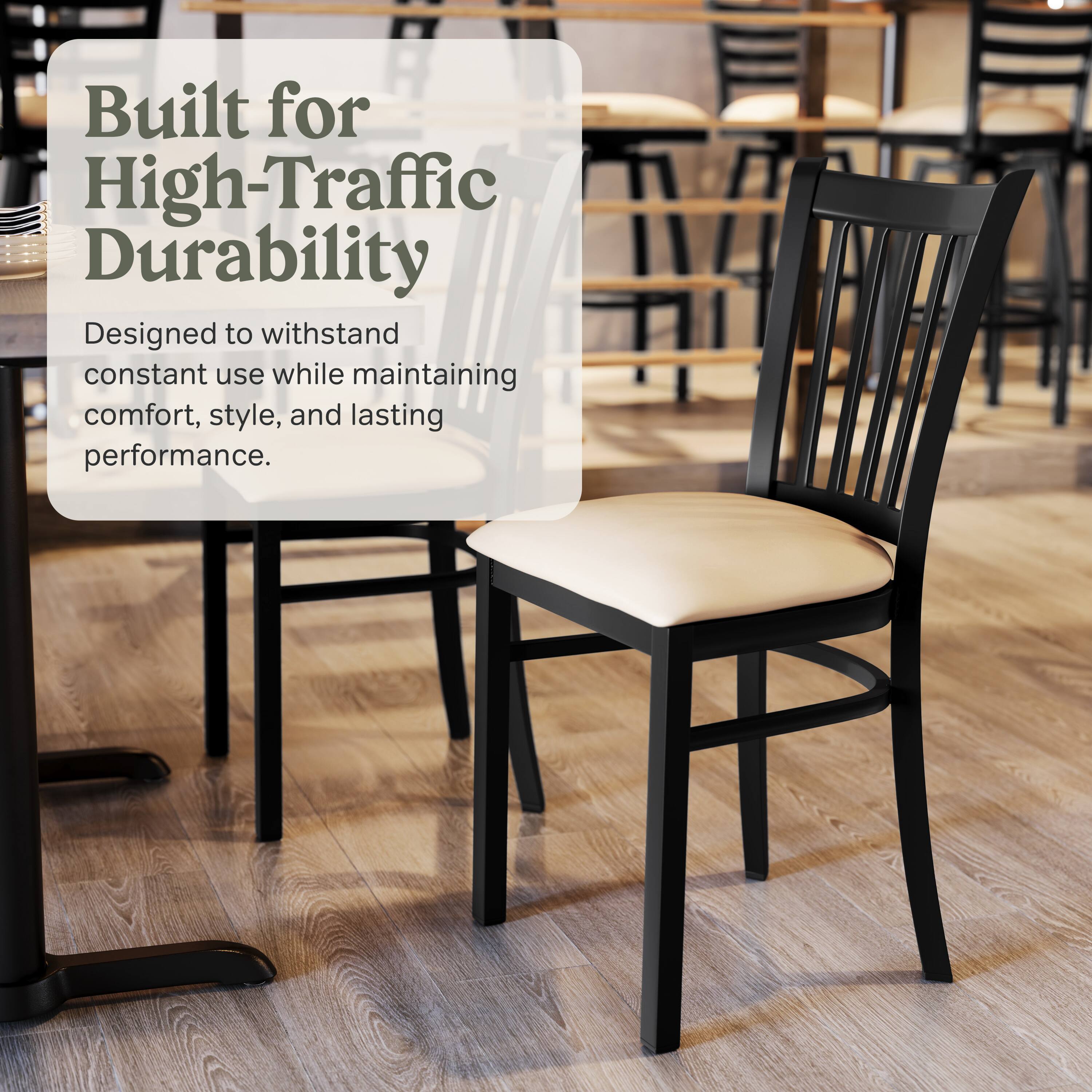 Built for High-Traffic Durability  
Designed to withstand constant use while maintaining comfort, style, and lasting performance.
