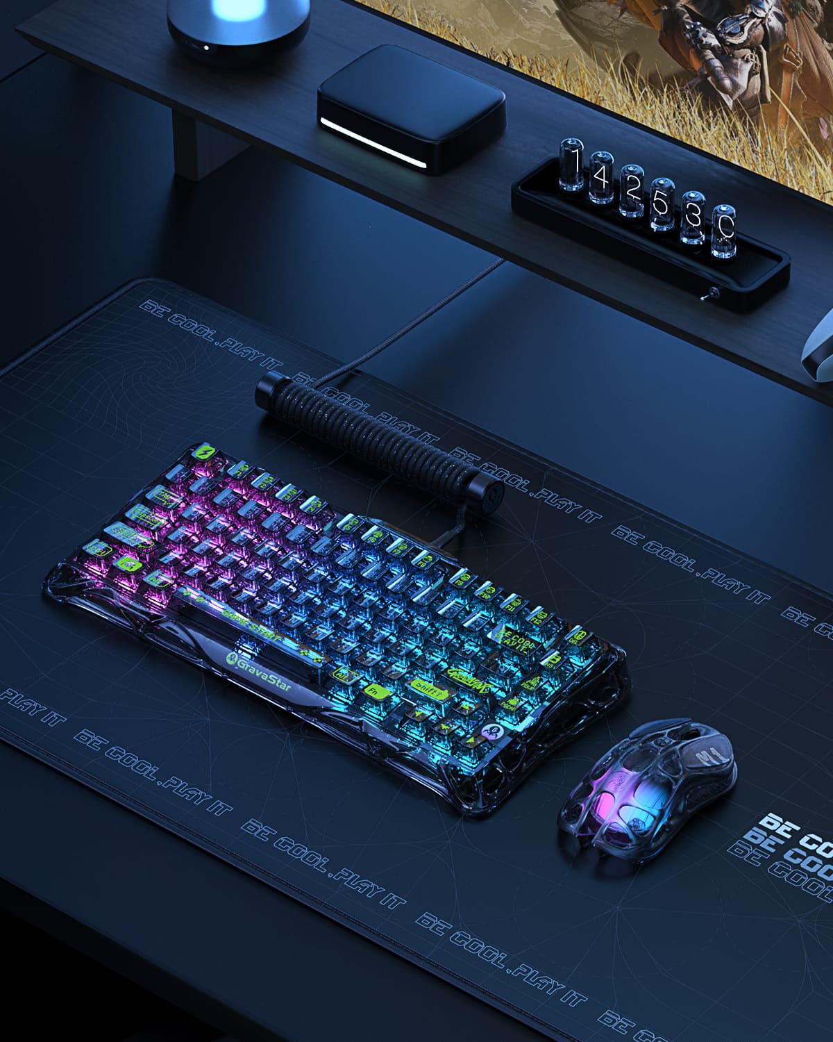 GravaStar Mercury K1 Lite 75% Wireless Mechanical Gaming Keyboard