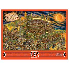 YouTheFan - Cincinnati Bengals 500-Piece Joe Journeyman Puzzle - Multicolor