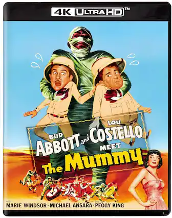 Front. Abbott and Costello Meet the Mummy - 4K Blu-Ray.