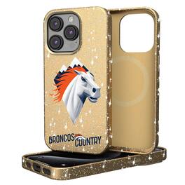 Keyscaper - NFL - Denver Broncos - 2024 Illustrated Limited Edition Bling iPhone Case - 15 - Gold