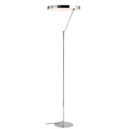 Jonathan Y - Owen 66.7" Integrated LED Metal Floor Lamp - Chrome