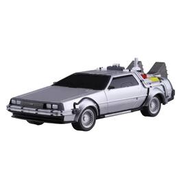Aoshima - Back to the Future 2 Pullback DeLorean 1/43 Scale Model Kit - Silver