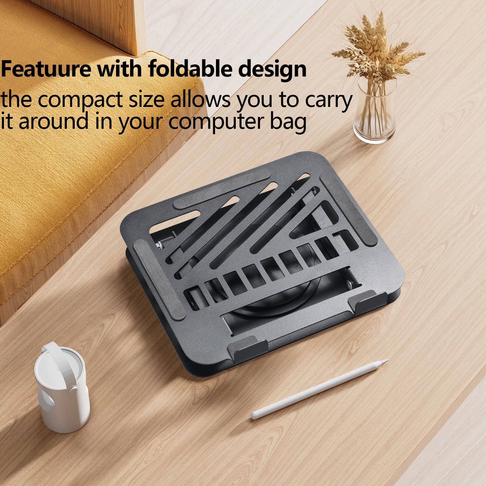 Feature with foldable design  
the compact size allows you to carry it around in your computer bag