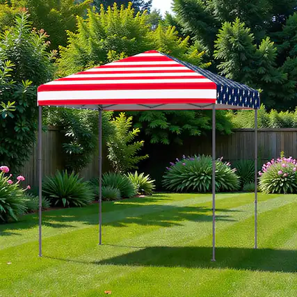 Front. Hivvago - 6.6x6.6 Ft Quick Pop-Up Shade Canopy with UPF 50+ Sun Defense - Multicolor.