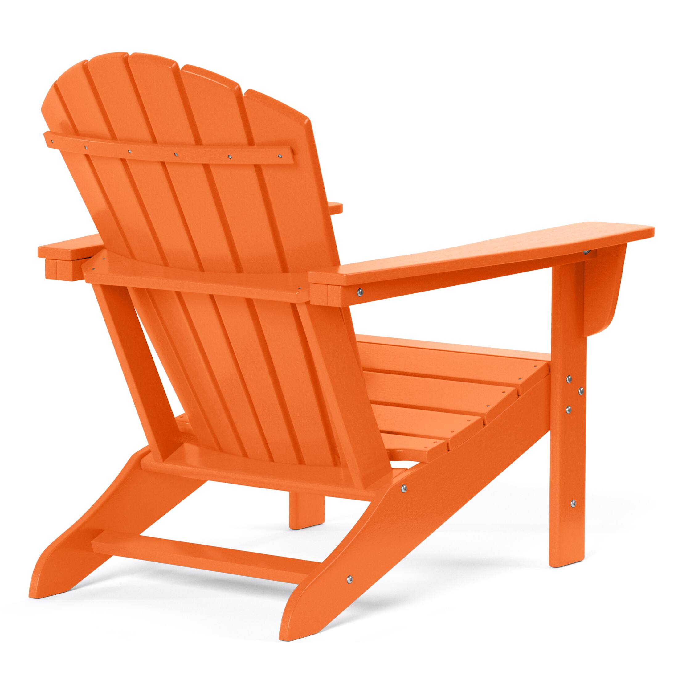 Alt View 1. WestinTrends - WestinTrends Dylan Outdoor Adirondack Chair (Set of 2) - Orange.