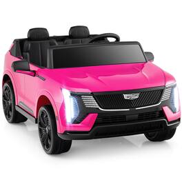 Costway - 2 Seater Ride on Truck with Remote Control 3 Speeds LED Lights Horn Music Story - Pink