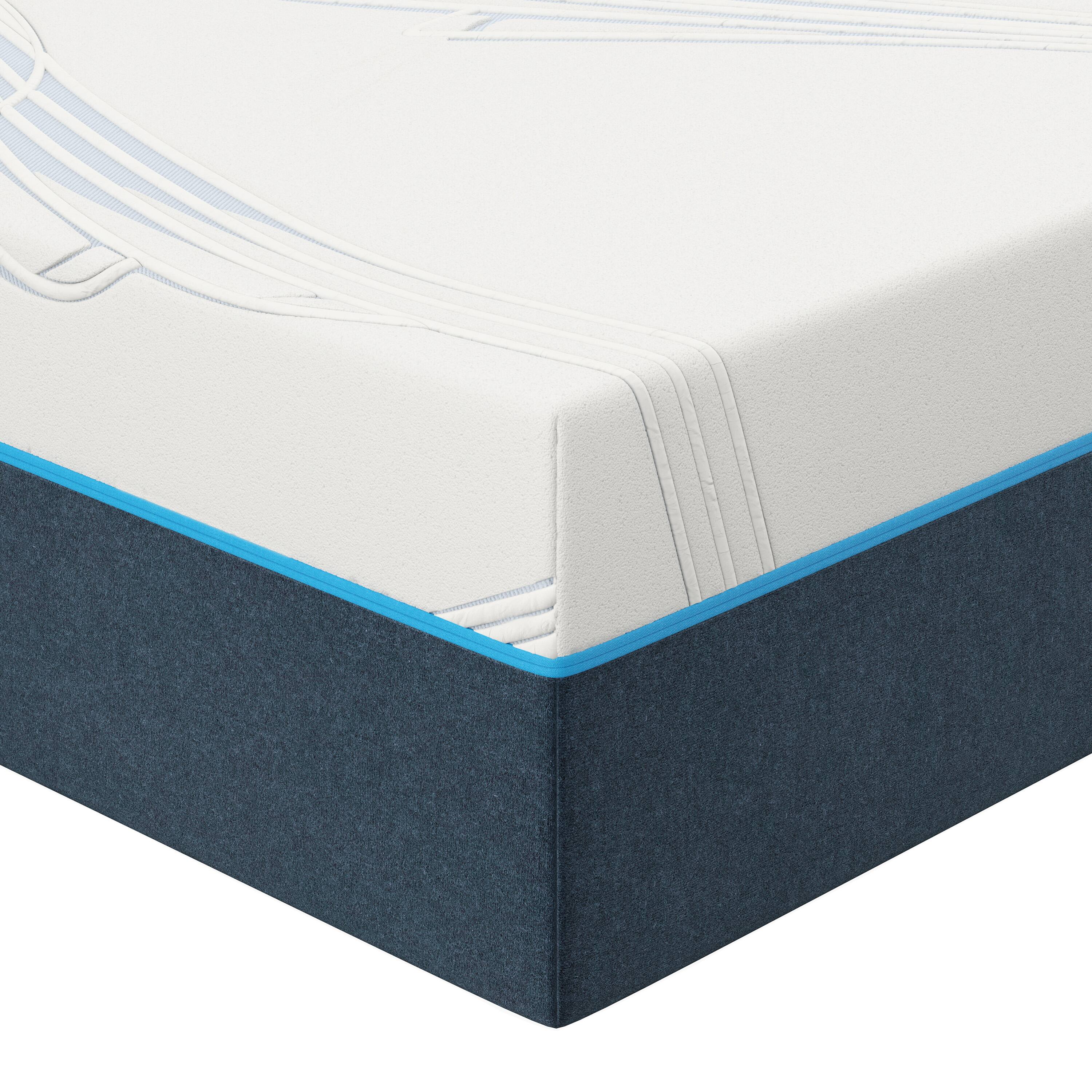Alt View 2. Nautica - 12” Exhilarate Memory Foam Mattress - WHITE/GREY.