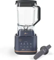 Oster - Pro Series 72 Oz 1100 Watt High Performance Blender with Tritan Jar & Tamper Tool (Brown Box) - Dark Blue - Front_Zoom