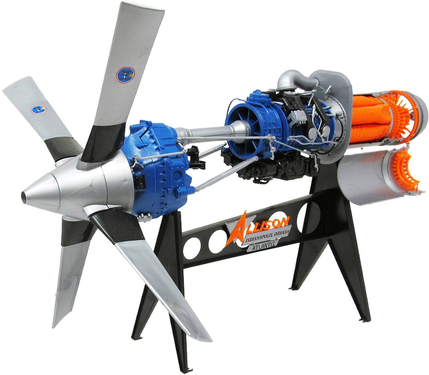 PopMarket Allison Model 501 D13 Prop Jet Aircraft Engine (STEM) 1/10 ...