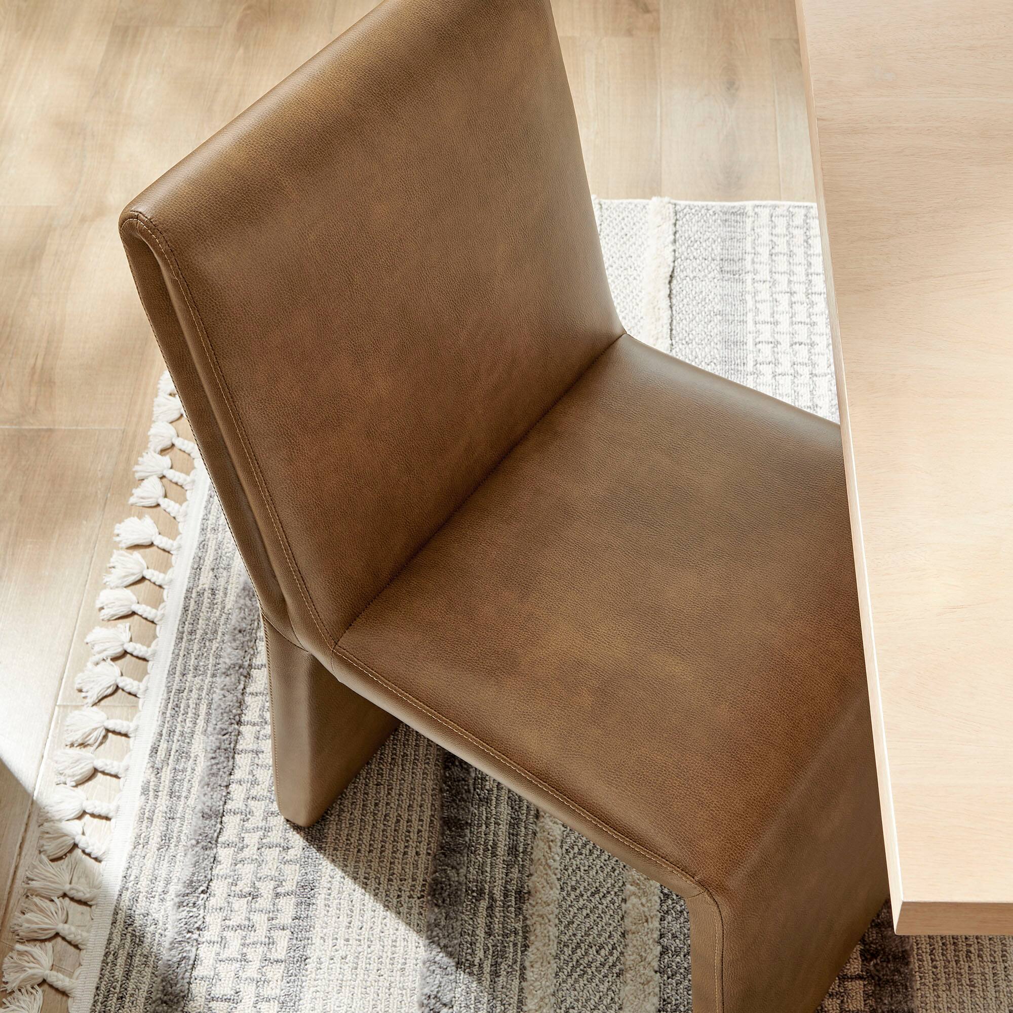 Alt View 5. Modway - Emory Vegan Leather Dining Side Chair by Modway - Brown.