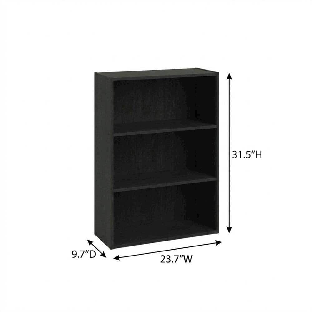 FurniFact - Wood bookcase with sleek design for versatile storage - Americano price history on PriceWatchPro