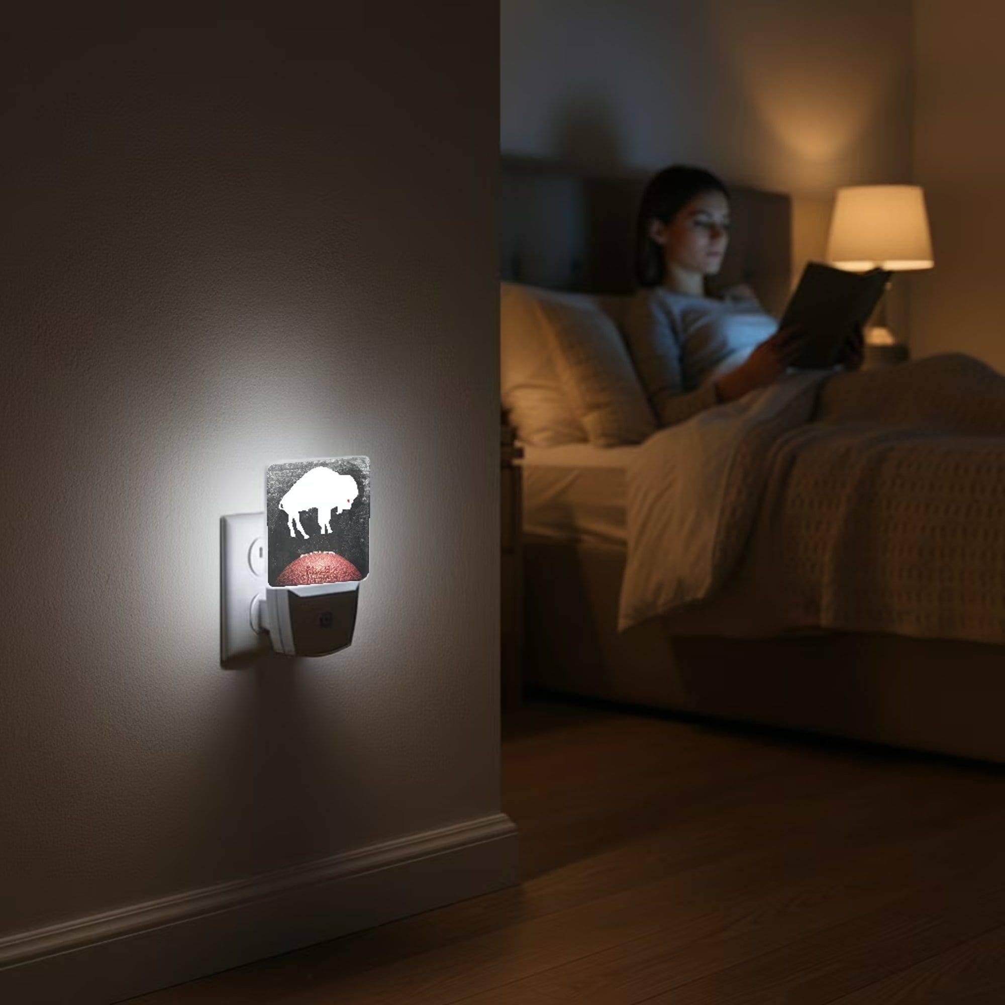Alt View 3. Keyscaper - Buffalo Bills Legendary Design Nightlight 2-Pack - Multicolor.