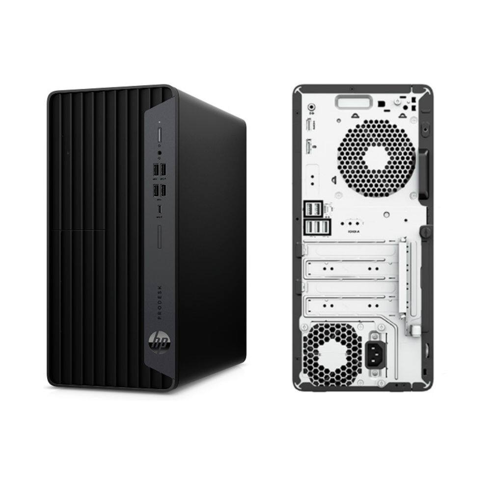 Alt View 3. HP - ProDesk 600 G6 Microtower Intel i5-10500 3.1 GHz 16 GB DDR4 512 GB SSD Intel UHD Graphics 630 Windows 11 Pro Desktop - Black.