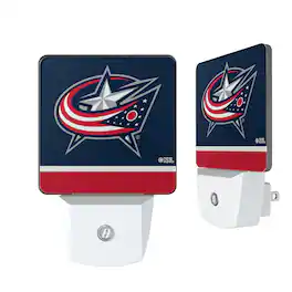 Keyscaper - Columbus Blue Jackets Stripe Design Nightlight 2-Pack - Multicolor