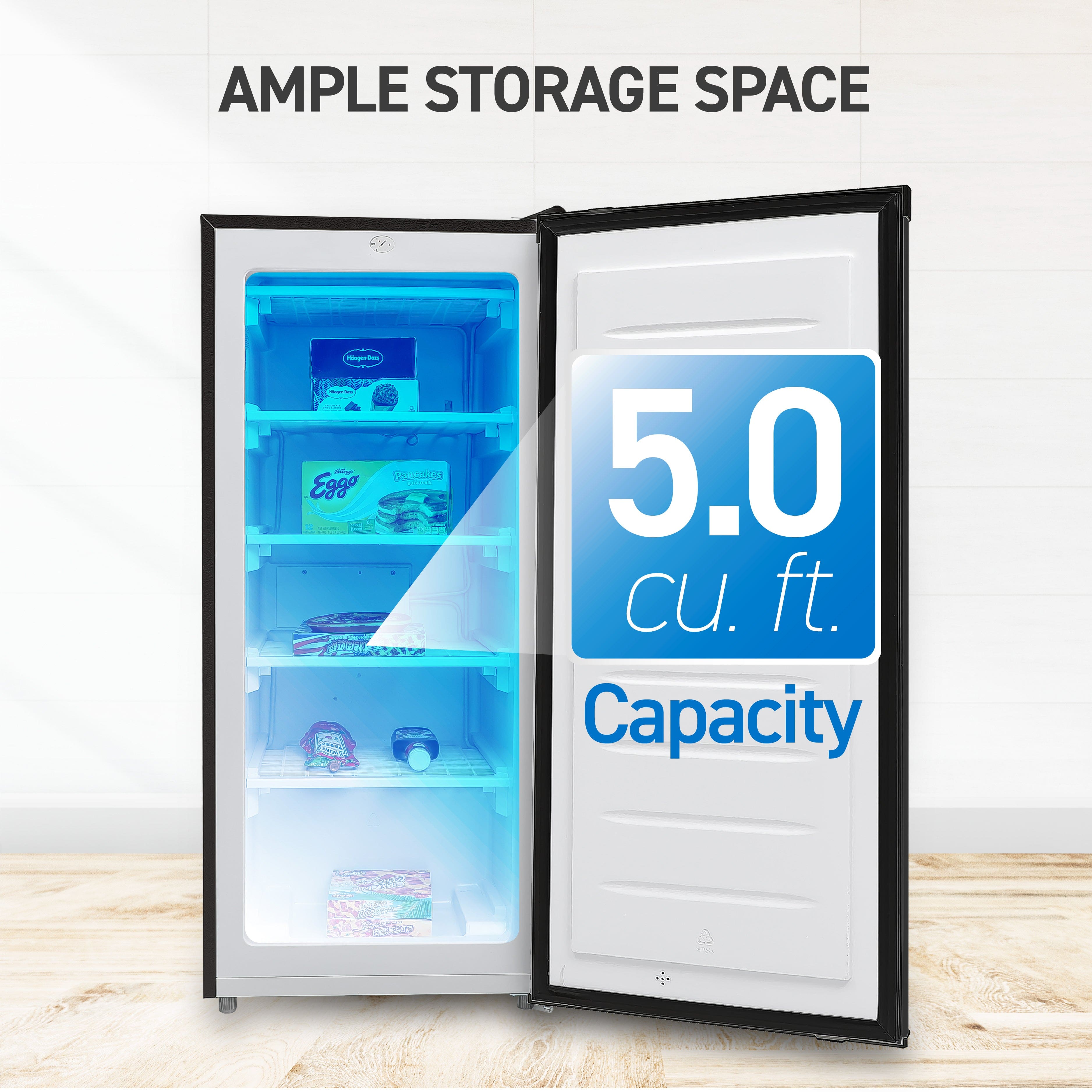 AMPLE STORAGE SPACE
5.0 cu. ft. Capacity