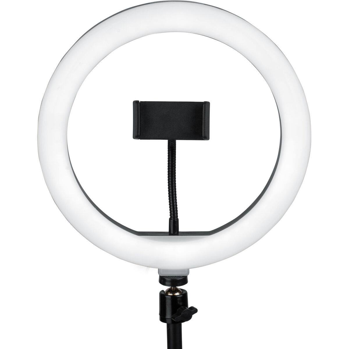 Alt View 9. Gator Cases - Gator Cases 10" LED Desktop Ring Light with Round Base Stand and Phone Clamp.
